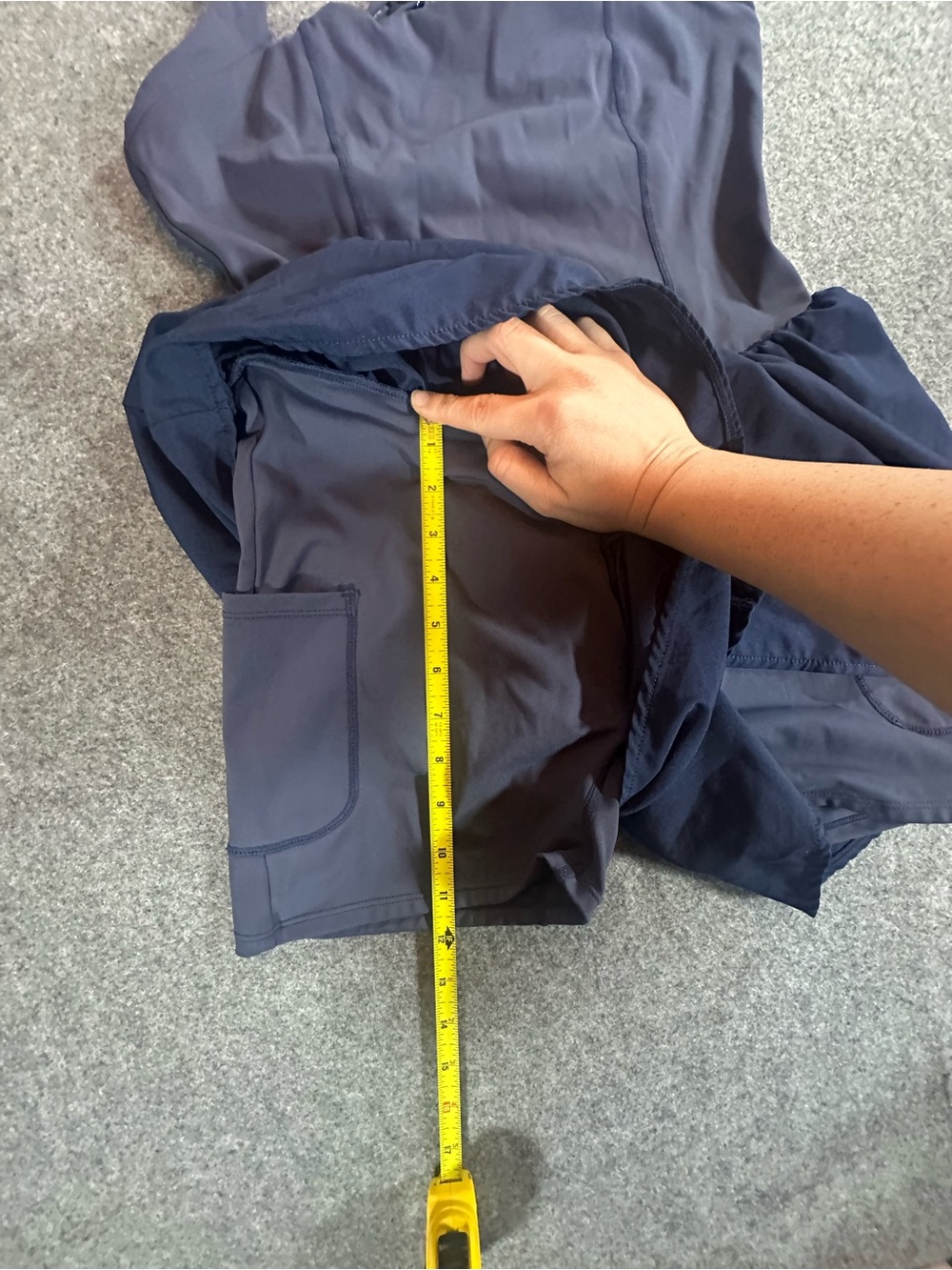 Blue Square-Neck Athletic Romper - Picture 8 of 10
